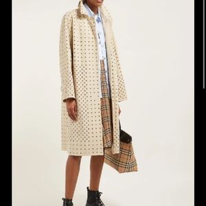ISO: In search of Burberry eyelet-embellished cotton overcoat. US size 0 or 2